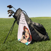 Serviette De Golf Les relations sont comme Algebra Funny Quip (Vert)