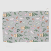 Serviette De Golf Les soins hivernaux de la nature (Horizontal)