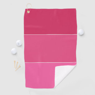 Serviette De Golf Les tons roses des rayures hawaiiennes