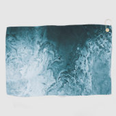 Serviette De Golf Les vagues de l'océan bleu foncé (Horizontal)