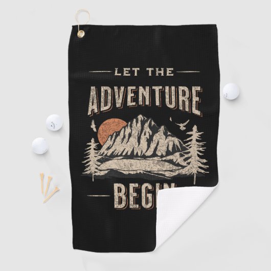 Serviette De Golf Let the adventure begin (En situation)