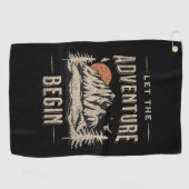 Serviette De Golf Let the adventure begin (Horizontal)