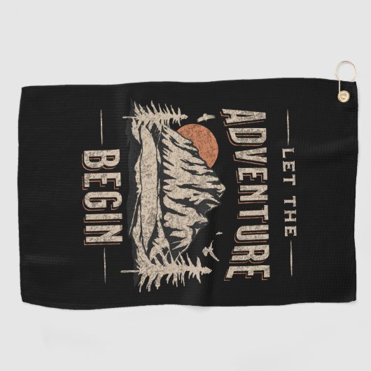 Serviette De Golf Let the adventure begin (Horizontal)