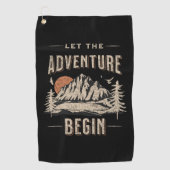 Serviette De Golf Let the adventure begin (Devant)