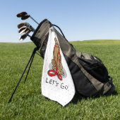 Serviette De Golf Let's Go! Walk Chesapeake Bay Retriever (dg tan) (Vert)