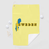Serviette De Golf LETTRE D'ART suédois moderne Carte Drapeau Souveni (En situation)