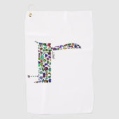 Serviette De Golf LETTRE HÉBRAÏQUE DalET (Devant)