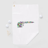 SERVIETTE DE GOLF LETTRE HÉBRAÏQUE VVV (En situation)