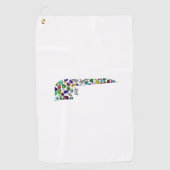 SERVIETTE DE GOLF LETTRE HÉBRAÏQUE VVV (Devant)
