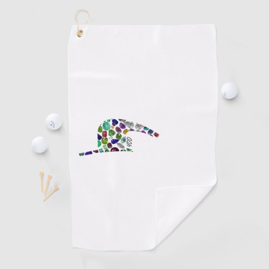 Serviette De Golf Lettre 'YOD' (En situation)