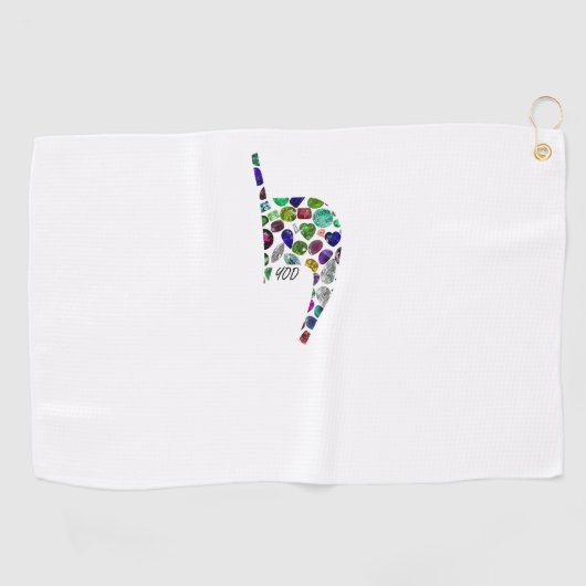 Serviette De Golf Lettre 'YOD' (Horizontal)