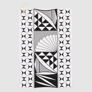Serviette De Golf Levée de soleil amérindienne du sud-ouest en gris