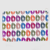 Serviette De Golf Lèvres colorées élégantes (Horizontal)