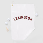 Serviette De Golf Lexington, Arc Vintage du Kentucky (En situation)