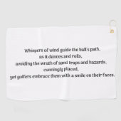 Serviette De Golf L'extase du golfeur (Horizontal)