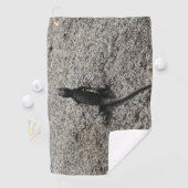 Serviette De Golf Lézard noir (En situation)