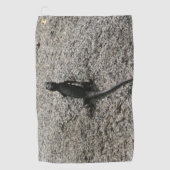Serviette De Golf Lézard noir (Devant)