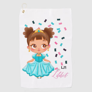 Serviette De Golf Li L Princess LILILIBET Turquoise Joli cadeau fill
