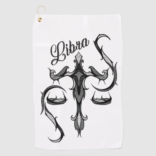 Serviette De Golf Libra Zodiac (Devant)