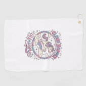Serviette De Golf Licorne Cloud Hopper Licorne Ludique Cadeau Mignon (Horizontal)