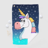 Serviette De Golf Licorne cool (En situation)