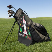Serviette De Golf Licorne de Noël (Vert)