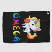 Serviette De Golf Licorne Oméga (Horizontal)