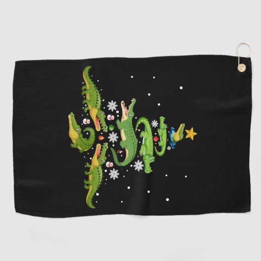 Serviette De Golf Lights de Noël (Horizontal)