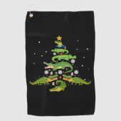 Serviette De Golf Lights de Noël (Devant)