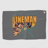 Serviette De Golf Ligne d'alimentation (Horizontal)