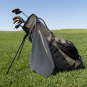 Serviette de golf - Ligne d'or (Vert)