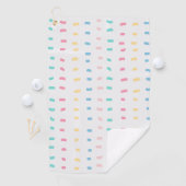 Serviette De Golf Lignes motifs (En situation)