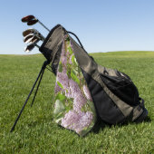 Serviette De Golf Lilac Bush Belles fleurs de printemps violettes (Vert)