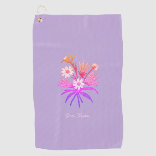 Serviette De Golf Lilac Romantic Flower – Botanical Fantasy Pillow (Devant)