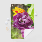 Serviette De Golf Lilac tulipes sur une journée ensoleillée (En situation)