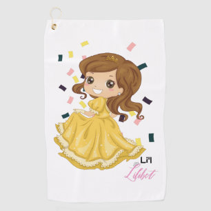 Serviette De Golf Lilibet Nommée Golden Princess Girl Gifts