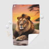 Serviette De Golf Lion (En situation)
