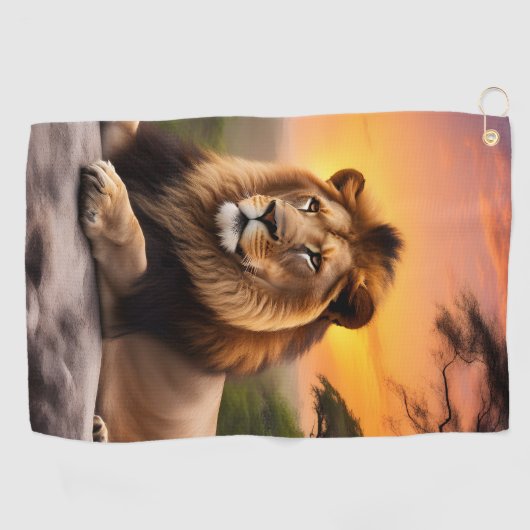 Serviette De Golf Lion (Horizontal)