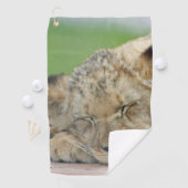 Serviette De Golf Lion 014 (En situation)