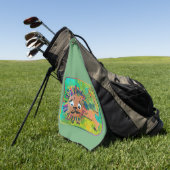 Serviette De Golf Lion bébé "Art by Kids" (Vert)