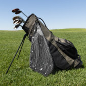 Serviette De Golf Lion d'étoile avec monogramme de couronne (Vert)