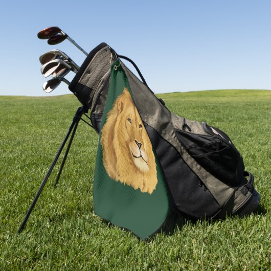 Serviette De Golf Lion Majestic (Vert)