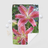 Serviette De Golf Lis Stargazer Jardin Floral (En situation)