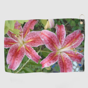 Serviette De Golf Lis Stargazer Jardin Floral