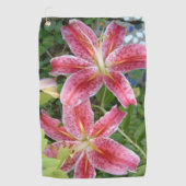 Serviette De Golf Lis Stargazer Jardin Floral (Devant)