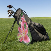 Serviette De Golf Lis Stargazer Jardin Floral (Vert)