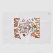 Serviette De Golf Live Simply, Bloom Wiltly - Skeleton & Champignons (Horizontal)
