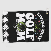Serviette De Golf Living That Golf Mom Life (Horizontal)