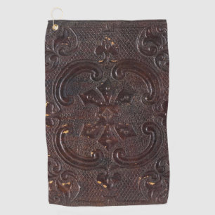 Serviette De Golf Livre en cuir ancien déchu