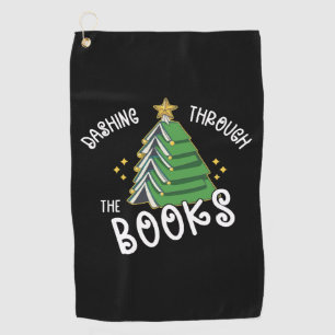 Serviette De Golf Livre Lover Christmas Tree Lecture